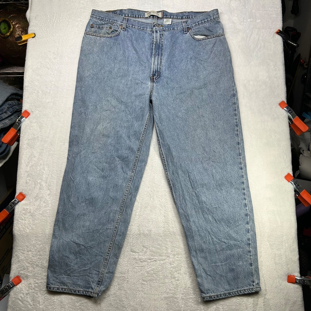 Levi's 560 Comfort Fit Jeans Men's Blue Denim Pockets Straight Zip Fly - 43X31